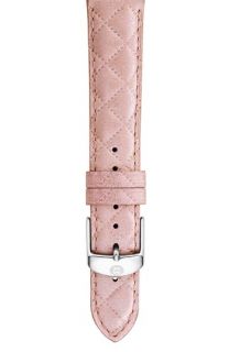 MICHELE 18mm Quilted Leather Watch Strap (Regular Retail Price $120)