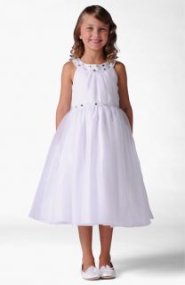 Us Angels Jewel Neck Dress (Little Girls & Big Girls)