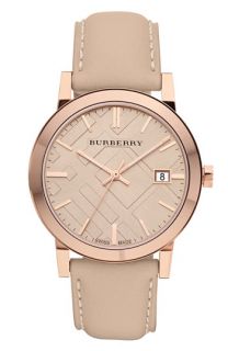 Burberry Check Stamped Round Dial Watch, 38mm (Regular Retail Price $495)