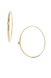 Lana Jewelry Small Flat Magic Diamond Hoop Earrings