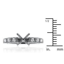 14k White Gold 1/5ct TDW Semi mount Diamond Engagement Ring Moise Engagement Rings