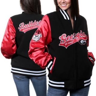 Georgia Bulldogs College Sweetheart Full Zip Jacket  Red/Black