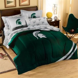 Michigan State Spartans 7 Piece Full Size Bedding Set