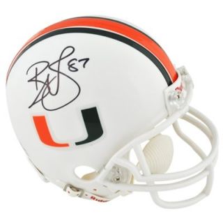 Reggie Wayne Miami Hurricanes Autographed Riddell Mini Helmet