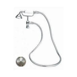 ECHSWC SN 3 in. OD Brass Claw Foot Bath Personal Hand Shower with Cradle in Satin Nickel   Handshower YOW   Heating Vents  
