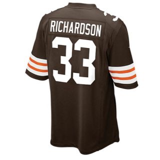 Nike NFL Game Day Jersey   Mens   Football   Clothing   Cleveland Browns   Richardson, Trent   Seal Brown