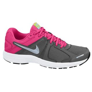 Nike Dart 10   Womens   Running   Shoes   Dark Grey/Vivid Pink/Volt Ice/Metallic Silver