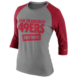 Nike NFL Stamp It 3/4 Raglan T Shirt   Womens   Football   Clothing   Dallas Cowboys   Grey/Navy