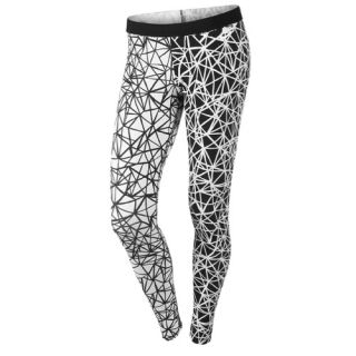 Nike Leg A See Printed Legging   Womens   Casual   Clothing   White/Black
