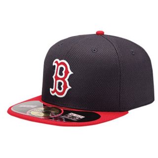 New Era MLB 59Fifty Diamond Era BP Cap   Mens   Baseball   Accessories   Boston Red Sox   Navy/Red