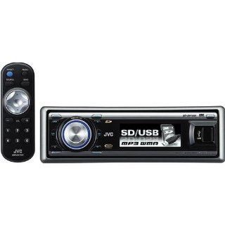 JVC KD SH1000 Single DIN In Dash CD Receiver With Front USB Port and Motorized Faceplate (Silver)