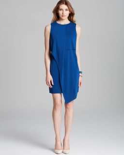 Adrianna Papell Sleeveless Dress with Asymmetric Overlay's