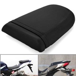 Black Motorcycle Custom Replacement leatherette Cover Cowl Rear Passenger Pillion Seat with Built in Mounting Bracket For 2001 2002 2003 SUZUKI GSXR600 750 1000 K1 Automotive