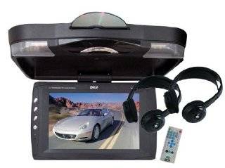 Pyle   12.1'' Roof Mount TFT LCD Monitor w/ Built In DVD Player & Wireless Headphones Automotive