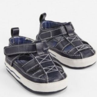 Rising Star Infant Boys Navy Blue Loafers Style Sandals Strappy Crib Shoes Shoes
