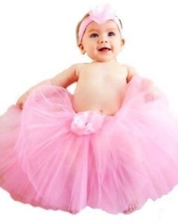 Funny Girl Emma Baby Tutu & Silk Headband Set (Light Pink) Clothing