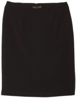 Sag Harbor Women's Slimming Solution Pencil Skirt, Black, 12 Clothing
