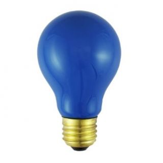 60A19/CB   60 watt Ceramic Blue A19 Light Bulb   Norman Lamps, Inc.   Incandescent Bulbs  