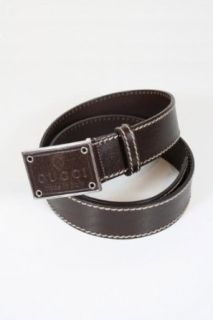 Gucci Belts Dark Brown Leather 189809 (Size 80(32) for Waist 30) at  Men�s Clothing store