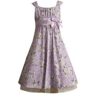 Size 16 BNJ 1648R LAVENDER PURPLE FLORAL TOILE PRINT EMPIRE WAIST Special Occasion Flower Girl Easter Party Dress,R41648 Bonnie Jean TWEEN GIRLS Clothing
