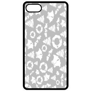 Grey Christmas Backround Image Black Apple Iphone 5 Cell Phone Case   Cover Cell Phones & Accessories