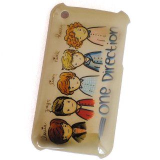 ke USPS SHIPPING One Direction 1D Cartoon Pattern Apple iPhone 3G 3GS Snap on Crystal Hard Case Cover Cell Phones & Accessories