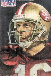 JOE MONTANA, QB, 49ers, All, NFC Team, Card #387, Portrait by Merv Corning, NFL Pro Set Card, The Official NFL Card, Official Photo and Stat Card of the NFL 1991 