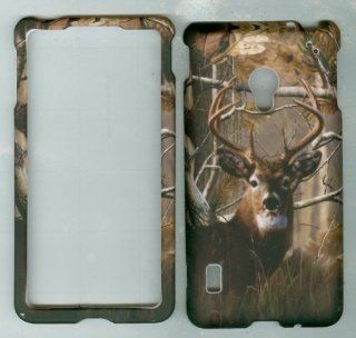 LG Lucid 2 Vs870 4G LTE Verizon Wireless Mobile Phone Snap On Hard Case Cover Faceplate Protector Skin Accessory CAMO REAL TREE HUNTER BUCK DEER Cell Phones & Accessories