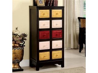 Woodstock Espresso Finish Wood Storage 10 Drawer Chest by Furniture of America