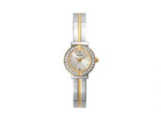 Bulova Women's Crystal Bangle Bracelet watch #98X000