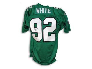 Reggie White Signed Philadelphia Eagles Jersey   198 Sacks
