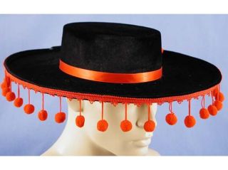 Spanish Costume Hat With Tassels