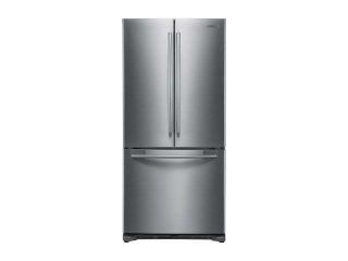 17.8 cu. ft. Counter Depth French Door Refrigerator with 3 Adjustable Glass Shelves, Humidity Controlled Crispers, Ice Maker, LED Lighting and Internal Digital Display: Stainless Steel