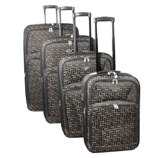 Centurion 4 piece Brown Expandable Wheeled Upright Luggage Set (BrownWeight 32 inch upright (10.4 pound), 28 inch upright (9 pound), 24 inch upright (7.2 pound), 20 inch upright (6.2 pound)Two front zipper secured pocketsZipper secured back pocketSpaciou