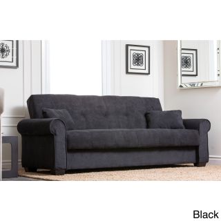 Abbyson Living Monte Carlo Fabric Sleeper Sofa Bed (Dark brown, ivory, blackSeat and back cushion made of high density foam, convoluted foam, and polyesterSofa features a pull up storage featureHand stitched details with tufted designSofa 87.5 inches wid