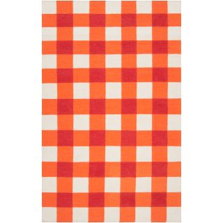 Country Living Hand woven Lasara Orange Wool Rug (2 X 3)
