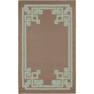 Beth Lacefield Hand woven Adam Reversible Taupe Wool Rug (8 X 11)