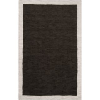 Angelohome Loomed Black Madison Square Wool Rug (2 X 3)