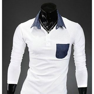 MSUIT MenS Fashion Polo Long Shirt Z9161