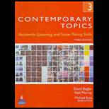 Contemporary Topics 3   With Dvd