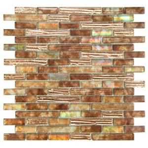 Merola Tile Radiance Omega 12 in. x 12 in. x 8 mm Glass Mosaic Wall Tile GITRAOMG