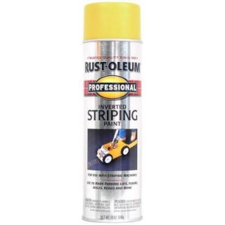 Rust Oleum Professional 18 oz. Flat Yellow Striping Spray Paint (6 Pack) P2548849