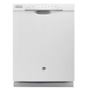 GE 24 in. Front Control Dishwasher in White with Steam PreWash GDF520PGDWW