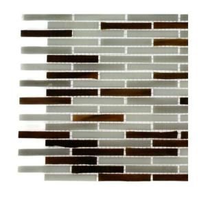 Splashback Tile Matchstix Chandartal River Glass Tile   6 in. x 6 in. x 8 mm Floor and Wall Tile Sample (1 sq. ft.) R3C11
