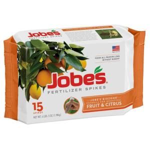 Jobes Fruit and Citrus Tree Fertilizer Spikes (15 Pack) 01612
