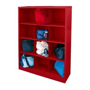 Cubby 46 in. x 66 in. Red 12 Cube Organizer IC00461866 01