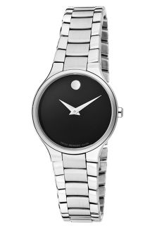 Movado 606383  Watches,Womens Serio Black Dial Stainless Steel, Luxury Movado Quartz Watches