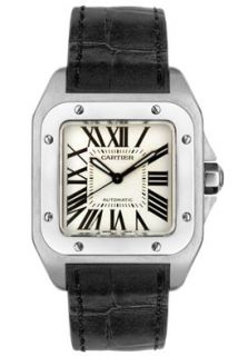Cartier W20106X8  Watches,Womens Santos 100 Automatic, Luxury Cartier Automatic Watches