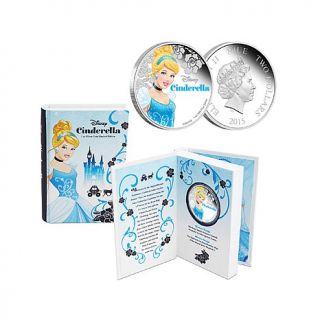 2015 Proof Disney Princess Colorized Silver Cinderella Coin   7719131