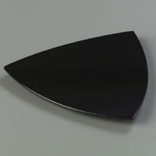 Carlisle 4380603 11" TriArc Triangular Plate   Melamine, Black
